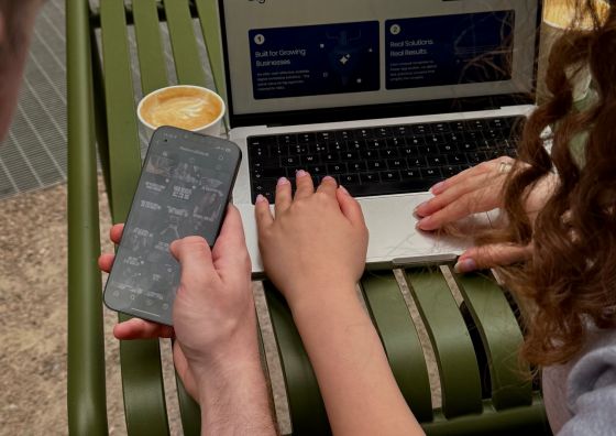 The Social Bay team reviewing a client’s online personal brand and digital presence